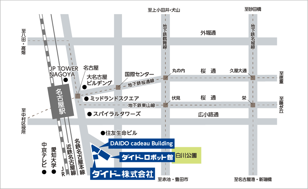 名古屋ロボット館　地図